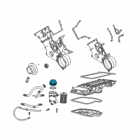 OEM 1998 BMW 750iL Oil Filter Cover Diagram - 11-42-1-736-674