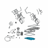 OEM 1998 BMW 740i Lower Engine Oil Pan Diagram - 11-13-1-702-891