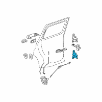 OEM 2010 Chevrolet HHR Lower Hinge Diagram - 15929359