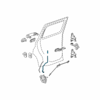 OEM Chevrolet HHR Lock Rod Diagram - 15287145