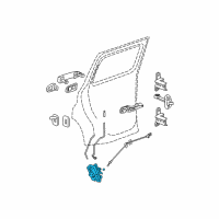 OEM 2011 Chevrolet HHR Latch Diagram - 20791795