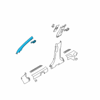 OEM 2015 Kia Sportage Trim Assembly-Front Pillar Diagram - 858103W110ED