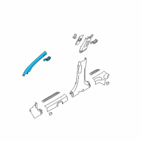 OEM 2012 Kia Sportage Trim Assembly-Front Pillar Diagram - 858203W100ED