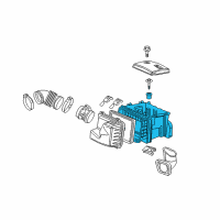 OEM 2006 Saturn Relay Housing Asm-Air Cleaner Lower Diagram - 15924013