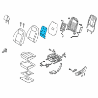 OEM 2020 Hyundai Kona Electric Heater-Front Seat Back Diagram - 88390-J9200