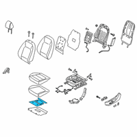 OEM 2021 Hyundai Kona Heater-Front Seat Cushion Diagram - 88190-J9200