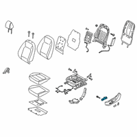 OEM 2018 Hyundai Kona Power Seat Switch Diagram - 88450F2100TRY