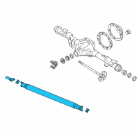 OEM 2016 Chevrolet Silverado 1500 Drive Shaft Assembly Diagram - 23418973