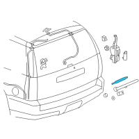 OEM 2010 Cadillac Escalade ESV Rear Blade Diagram - 25820122