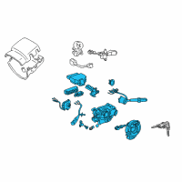 OEM 1995 Toyota Tacoma Switch Assy, Turn Signal Diagram - 84310-04090