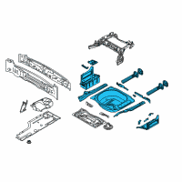 OEM 2009 BMW 535i xDrive Trunk Floor Diagram - 41-11-7-129-449