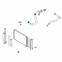 OEM 2006 Pontiac Vibe Clamp, Radiator Outlet Hose Diagram - 88969103