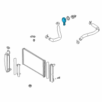 OEM 2001 Chevrolet Prizm Housing, Engine Coolant Thermostat Diagram - 94859856