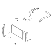 OEM Pontiac Vibe Seal, Radiator Drain Plug Diagram - 94859457