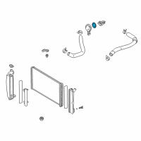 OEM 2001 Chevrolet Prizm Gasket, Engine Coolant Thermostat Housing Diagram - 94856781