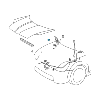 OEM 2003 Toyota MR2 Spyder Hood Plug Diagram - 90950-01444