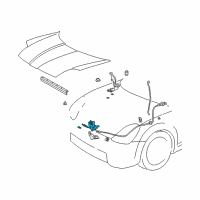 OEM 2005 Toyota MR2 Spyder Lock Diagram - 53510-17100