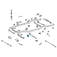 OEM 2007 Toyota FJ Cruiser Crossmember Mount Bracket Diagram - 51704-35160