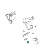 OEM Buick Rainier Switch, Rear Side Door Window Diagram - 15122224