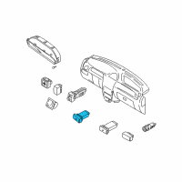 OEM Kia Rio Switch-Rear Def Diagram - 0K30A66460C