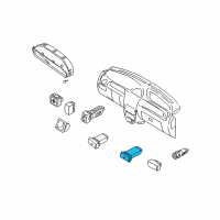 OEM Kia Rio Switch-Hazard Diagram - 0K30A664H0C