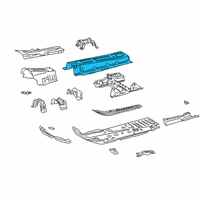 OEM Toyota RAV4 Center Floor Pan Diagram - 58113-0R040