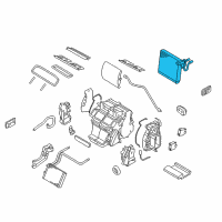 OEM 2012 Nissan 370Z EVAPOLATOR Assembly-Front Diagram - 27281-CB62A