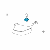 OEM 2009 Ford Focus Stop Lamp Bulb Socket Diagram - 8S4Z-13411-B
