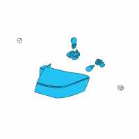 OEM 2008 Ford Focus Tail Lamp Assembly Diagram - 9S4Z-13404-D