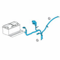 OEM 2008 Jeep Commander Alternator And Battery Wiring Diagram - 56047793AF
