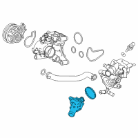 OEM 2019 Acura RDX Cover Assembly, Thermostat Diagram - 19310-5MS-H01