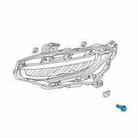 OEM Honda Civic Bolt-Washer (6X20) Diagram - 93405-06020-05