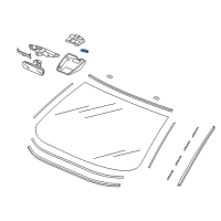 OEM Acura Sensor Assembly, Rain & Light Diagram - 38970-TVA-A01