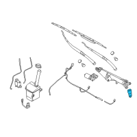 OEM 2007 Hyundai Entourage Crank Arm-Windshield WIPER Motor Diagram - 98160-4D000