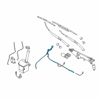 OEM Hyundai Entourage Hose Assembly-Windshield Washer Diagram - 98650-4D001