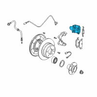 OEM 2006 BMW X3 Brake Caliper Left Diagram - 34-21-6-765-883