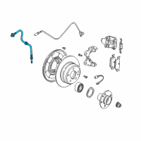 OEM 2007 BMW X3 Brake Hose Rear Diagram - 34-30-3-411-444