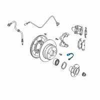 OEM BMW X3 Brake Pad Wear Sensor Diagram - 34-35-3-411-757