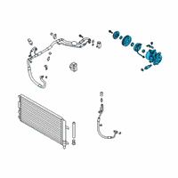 OEM Hyundai Veloster N Compressor Assembly Diagram - 97701-K9000