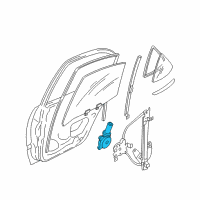 OEM 2002 Nissan Altima Motor Assembly-Regulator, L Diagram - 82731-3Z005