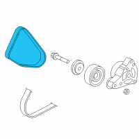 OEM Honda Accord Belt, Altenator Diagram - 31110-RAA-A03