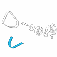 OEM 2003 Honda Accord Belt, Compressor (Bando) Diagram - 38920-RAA-A03