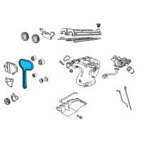 OEM 2001 Mercury Cougar Timing Belt Diagram - F8CZ-6268-AA