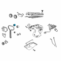 OEM 2000 Ford Contour Tensioner Diagram - F8CZ-6K254-AA