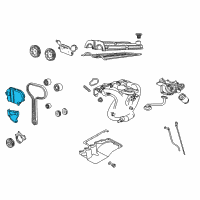 OEM 2001 Ford Escort Inner Timing Cover Diagram - YS4Z-6019-DA