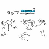 OEM 2000 Ford Focus Valve Cover Diagram - XS7Z-6582-BA