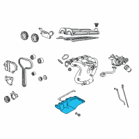 OEM 2003 Ford Focus Oil Pan Diagram - YS4Z-6675-AA