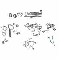 OEM 2005 Ford Focus Oil Tube Diagram - 1S7Z-6754-AA