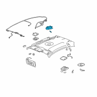 OEM 2006 Pontiac G6 Housing Asm-Dome Lamp *Gray Diagram - 15867543