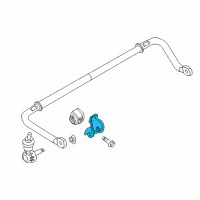 OEM 2014 Ford C-Max Stabilizer Bar Bracket Diagram - CV6Z-5486-B